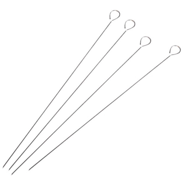 BROCHETA BARBACOA ACERO INOX 40x2x2CM