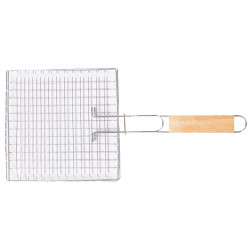 PARRILLA BARBACOA METAL CROMADA 46x22CM