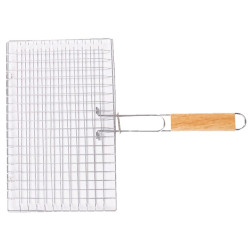 PARRILLA BARBACOA METAL CROMADA 45x34CM