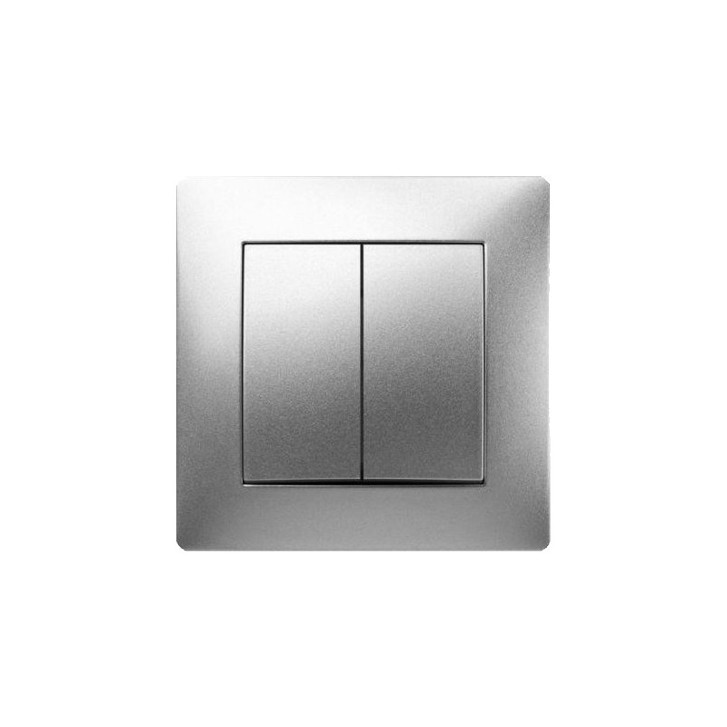 CONMUTADOR EMP.DOBLE 10A 250V ALUMINIO