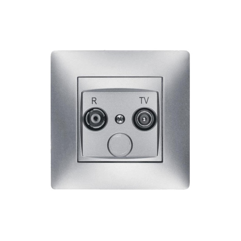 TOMA EMPOTRAR R-TV ALUMINIO