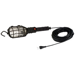 LAMPARA PORTATIL E-27 1000W C/INT NEGRO