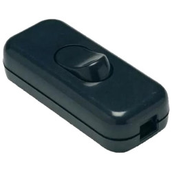 INTERRUPTOR PASO 2P 2A 250V NEGRO