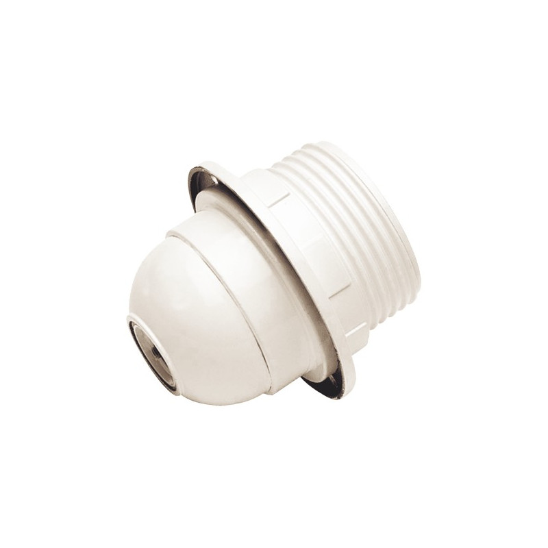 PORTALAMPARA BAQUELITA ROSCA 4A 250V E-27 BLANCO