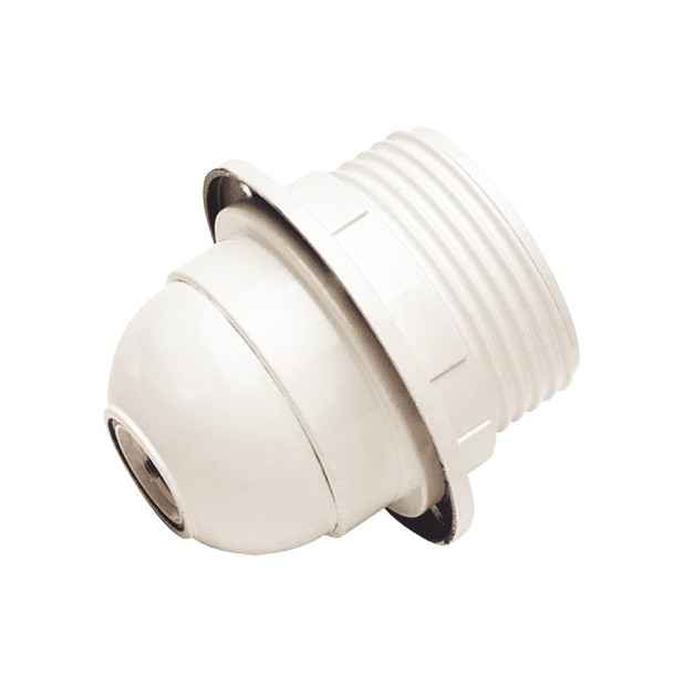 PORTALAMPARA BAQUELITA ROSCA 4A 250V E-27 BLANCO