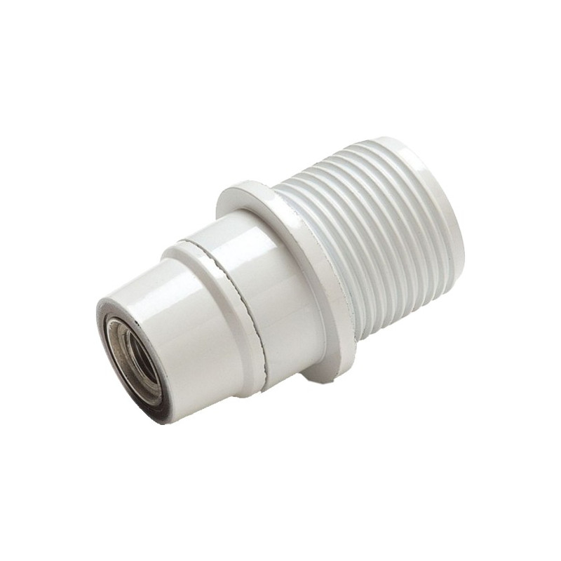 PORTALAMPARA BAQUELITA ROSCA 2A 250V E-14 BLANCO