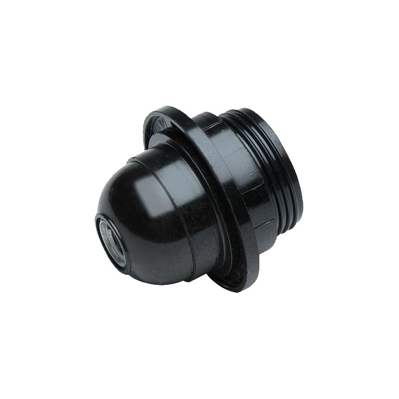 PORTALAMPARA BAQUELITA ROSCA 4A 250V E-27 NEGRO
