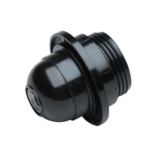 PORTALAMPARA BAQUELITA ROSCA 4A 250V E-27 NEGRO