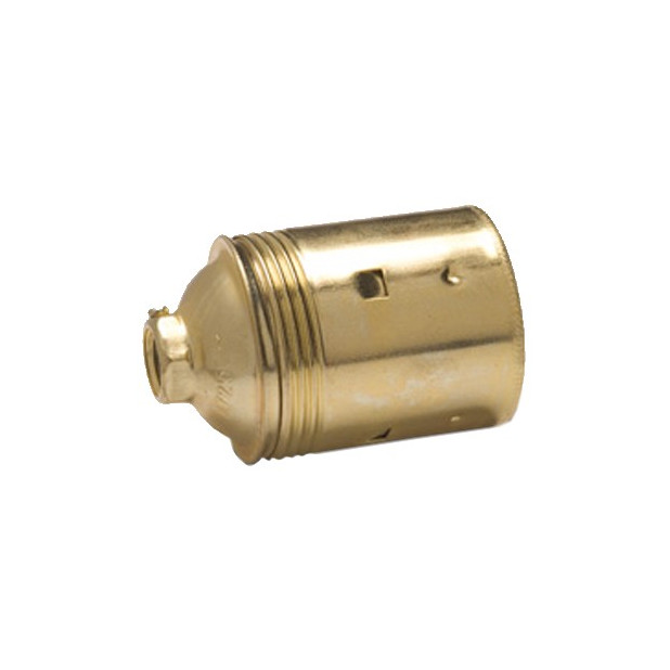 PORTALAMPARA 4A 250V E-14 DORADO LISO