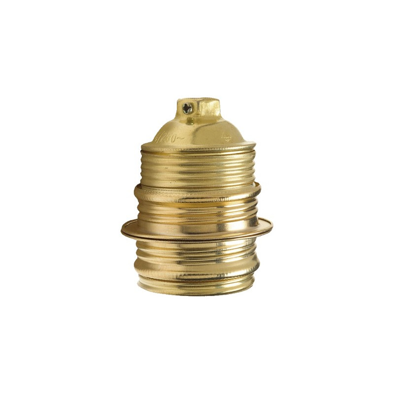 PORTALAMPARA C/ARAND 4A 250V E-27  DORADO