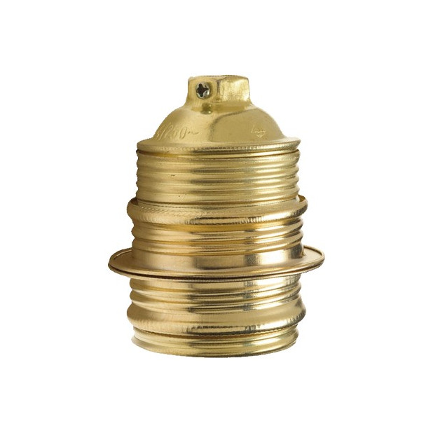 PORTALAMPARA C/ARAND 4A 250V E-27  DORADO