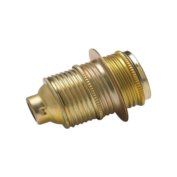 PORTALAMPARA C/ARAN 4A 250V E-14 DORADO