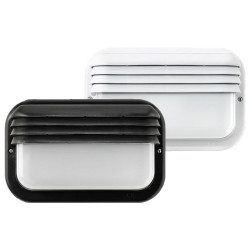 APLIQUE ECOLED HORIZONTAL E-27 18W IP44 NEGRO