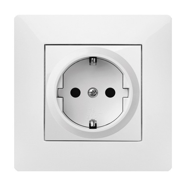 BASE EMP. 2P+T 16A 250V BLANCO