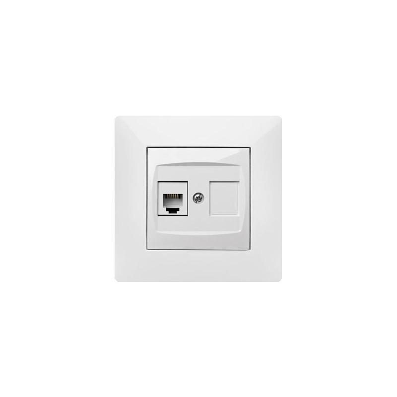 TOMA TELEFONO RJ-11 BLANCO