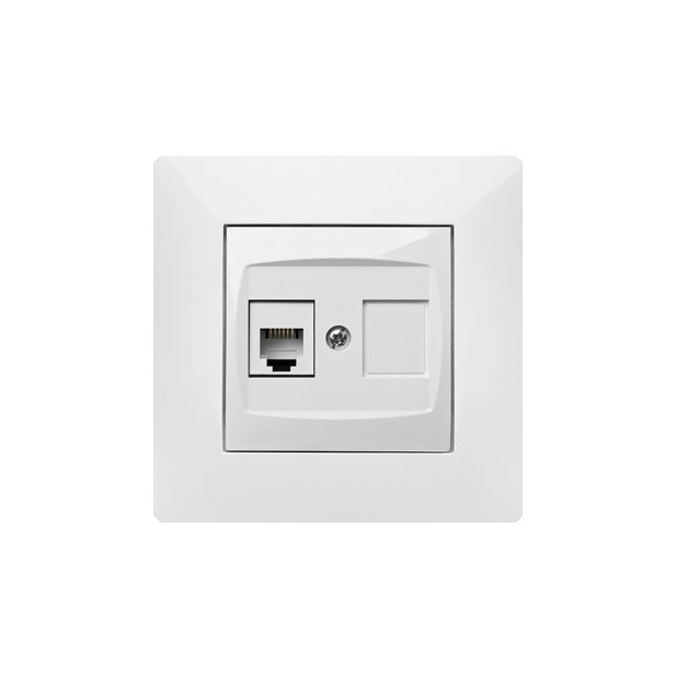 TOMA TELEFONO RJ-11 BLANCO