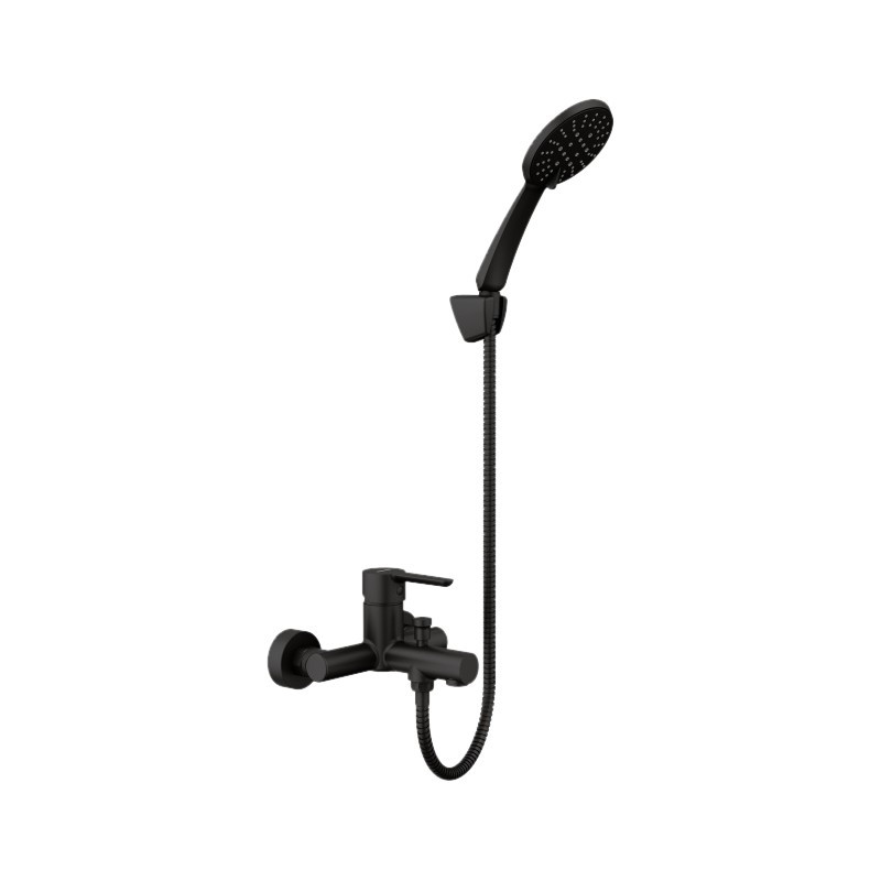 MONOMANDO BAÑO C/KIT OSLO NEGRO