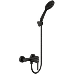 MONOMANDO DUCHA C/KIT OSLO NEGRO