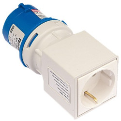 ADAPTADOR IND. 2P+T 16A 250V IP20 2P+T/2P+TTL