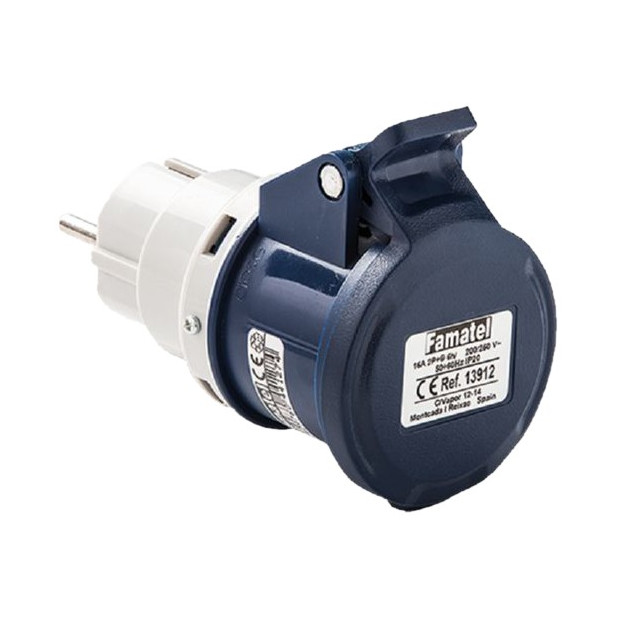 ADAPTADOR IND. 2P+T 16A 250V IP20 2P+T/2P+T