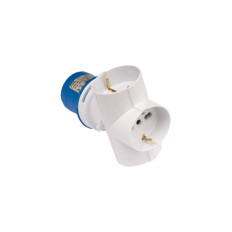 ADAPTADOR IND. 2P+T 16A 250V IP20 2P+T/3x(2P+TTL)EU/IT