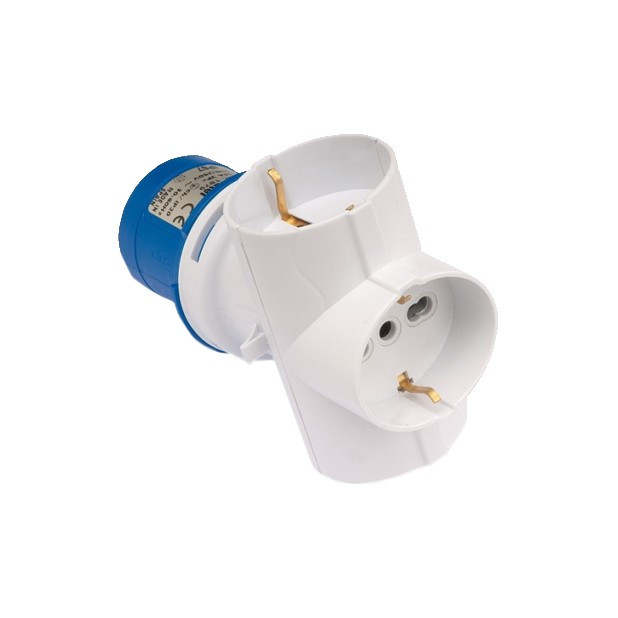 ADAPTADOR IND. 2P+T 16A 250V IP20 2P+T/3x(2P+TTL)EU/IT