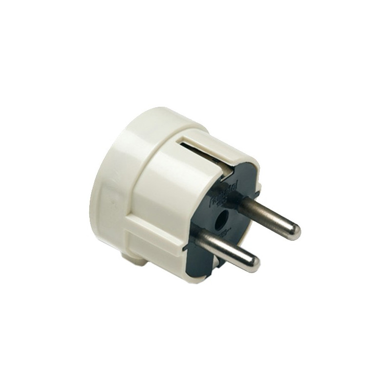CLAVIJA 2P+T 16A 250V IP20 4,8MM RECT.BLANCO