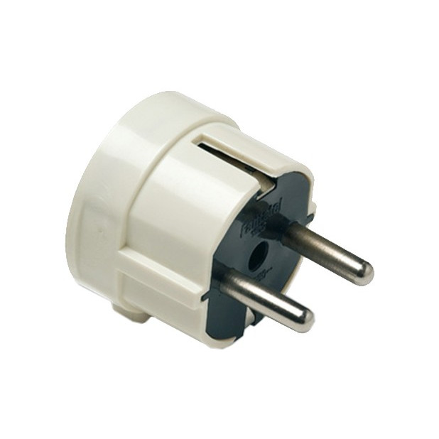 CLAVIJA 2P+T 16A 250V IP20 4,8MM RECT.BLANCO