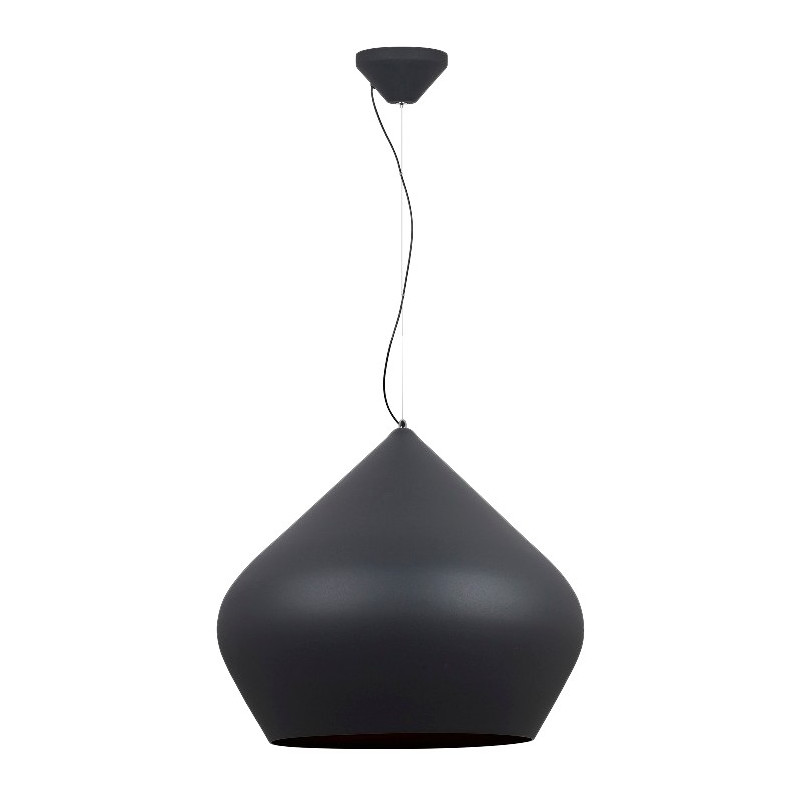 LAMPARA TECHO COLGANTE E27 60W NEGRO+ORO