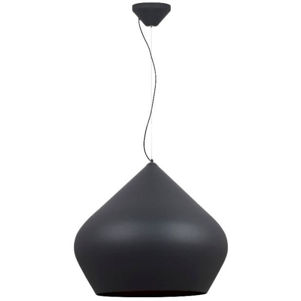 LAMPARA TECHO COLGANTE E27 60W NEGRO+ORO