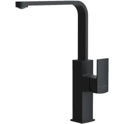 MONOMANDO FREGADERO ALPINA NEGRO MATE SQUARE