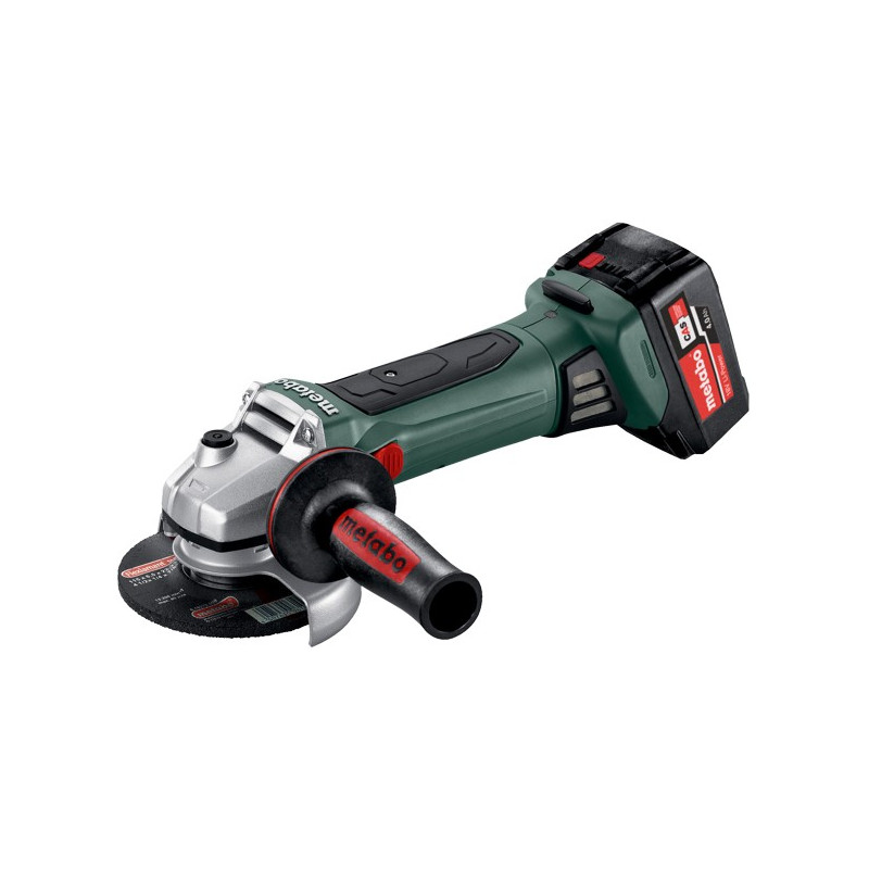 AMOLADORA METABO W18 LTX 125 QUICK 18V 2X4AH LITIO