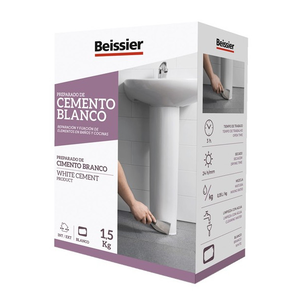 AGUAPLAST CEMENTO BLANCO 1,5KG.