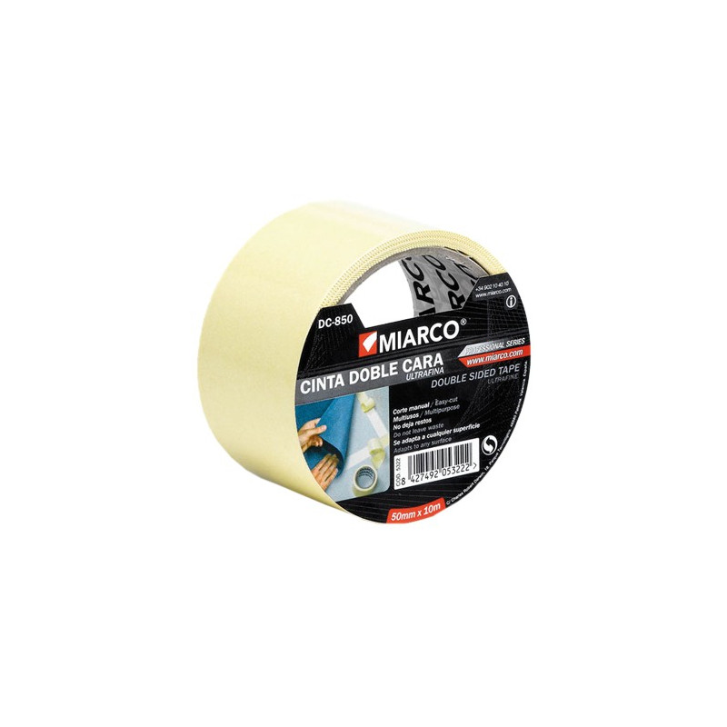 CINTA DOBLE CARA 50mm x 10mts.