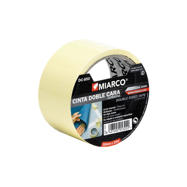 CINTA DOBLE CARA 50mm x 10mts.