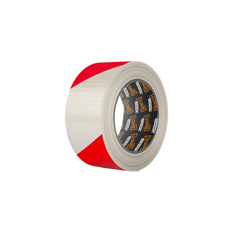 CINTA AMERICANA SEÑALIZ. BLAN/ROJA 50MMx33MTS