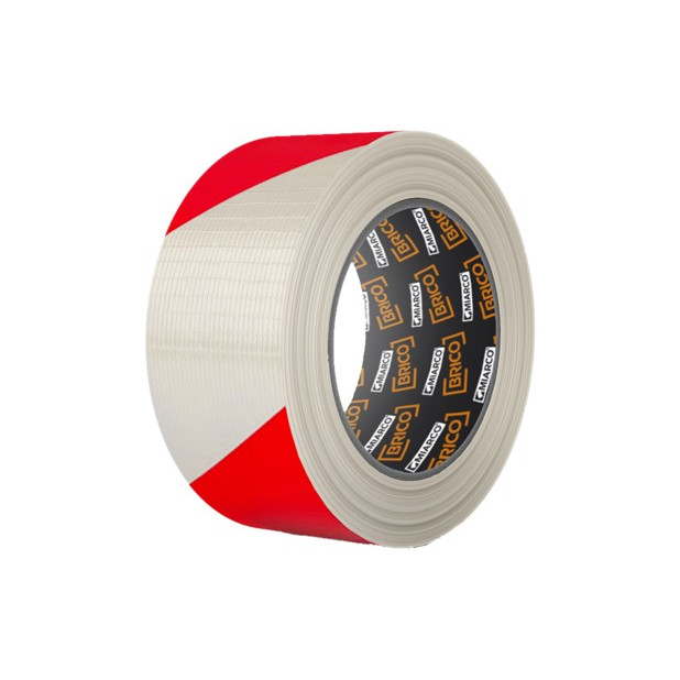 CINTA AMERICANA SEÑALIZ. BLAN/ROJA 50MMx33MTS
