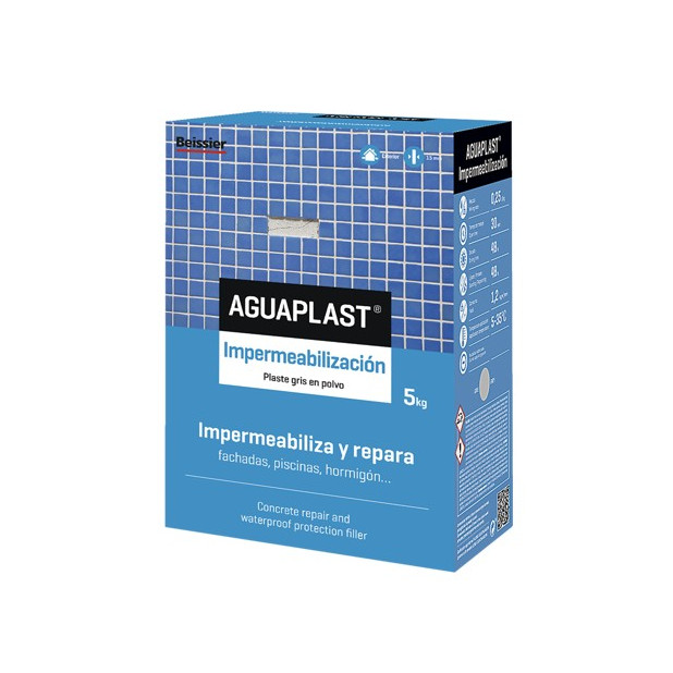 AGUAPLAST MORTERO IMPERMEABLE 5KG.