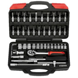 JGO.LLAVES VASO 1/4"-46PCS