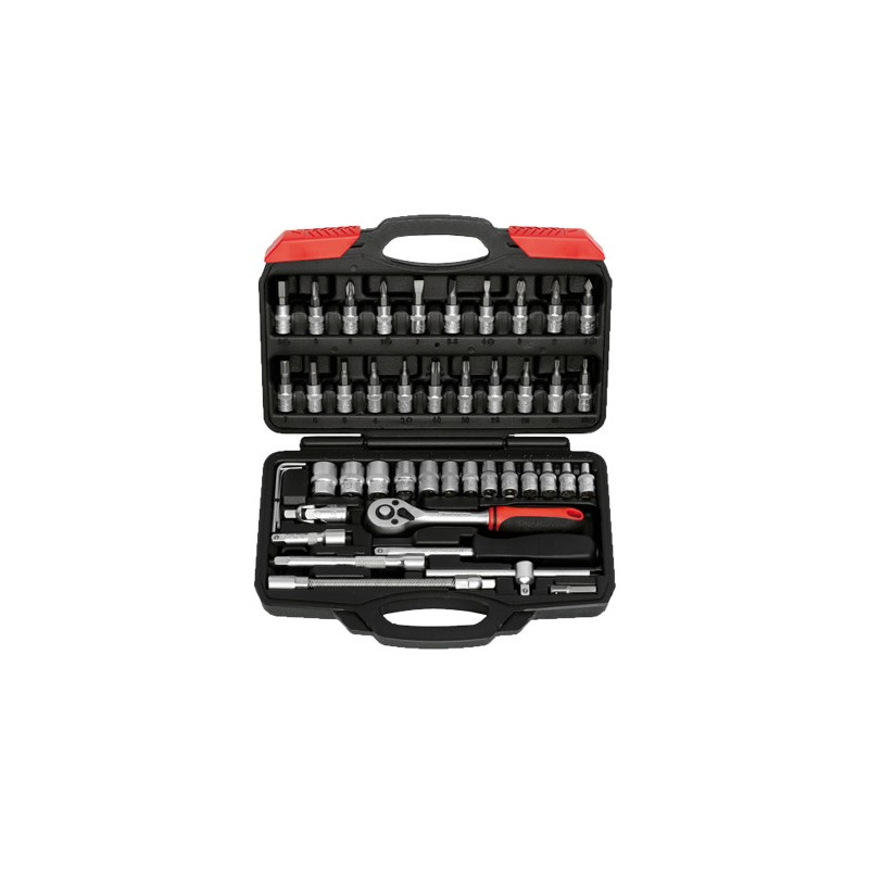 JGO.LLAVES VASO 1/4"-46PCS