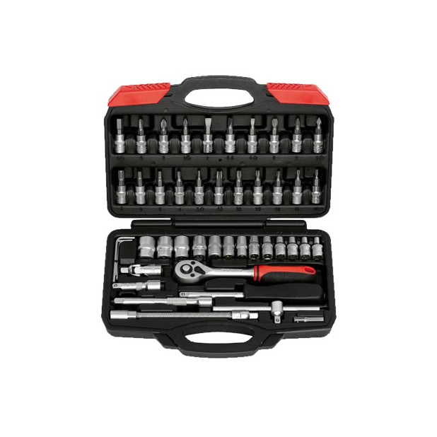 JGO.LLAVES VASO 1/4"-46PCS