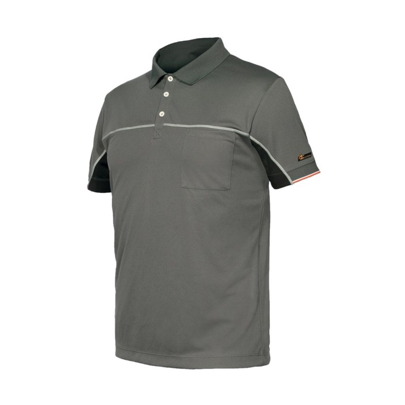 POLO EXTREME 8825B MANGA CORTA GRIS CLARO T.XXL