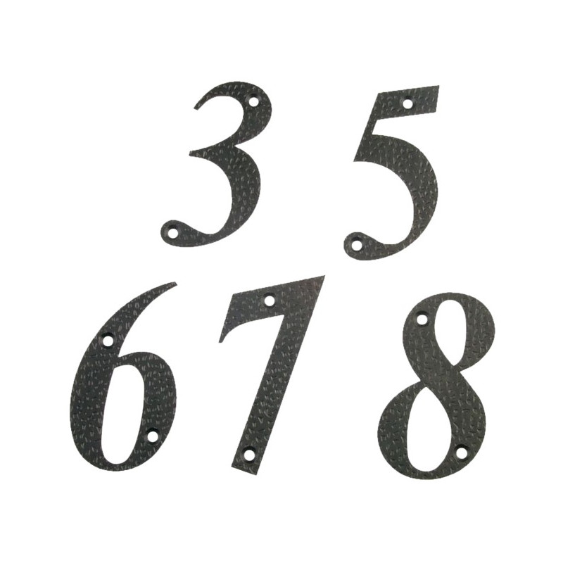 NUMERO AMIG Nº2 ACERO NEGRO