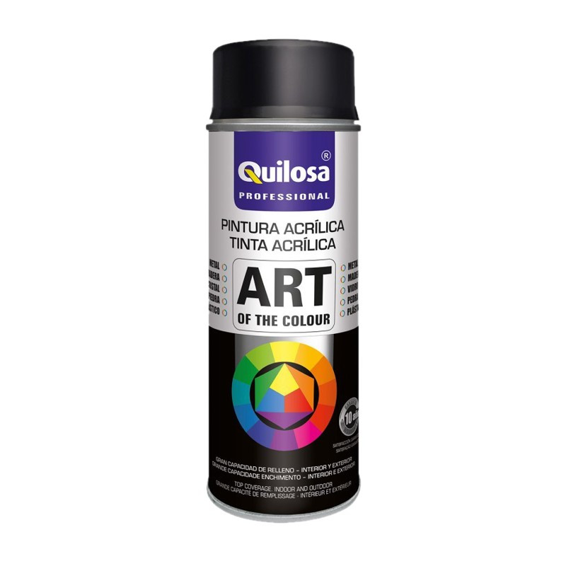 SPRAY ACRILICO NEGRO MATE RAL9005 400ML