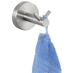 PERCHA MURAL 2 GANCHOS BOSIO INOX