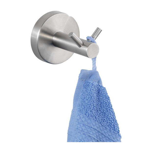 PERCHA MURAL 2 GANCHOS BOSIO INOX