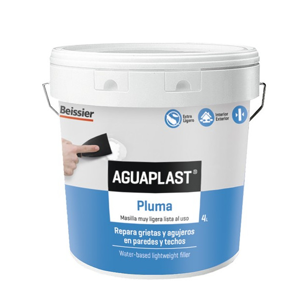 MASILLA AGUAPLAST PLUMA-LIGHT 4KG.