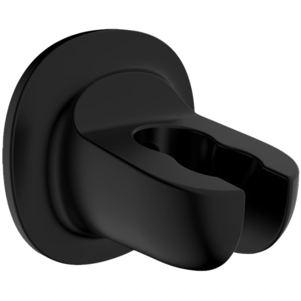SOPORTE CABEZAL DUCHA LIBRETA NEGRO