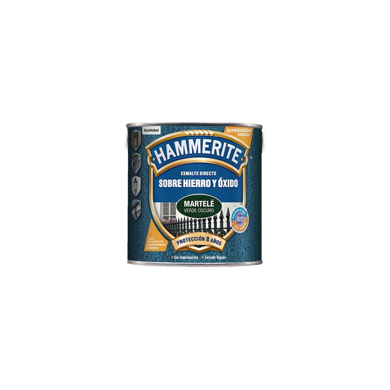 PINTURA HAMMERITE MARTELE VERDE MEDIO 2.5L.