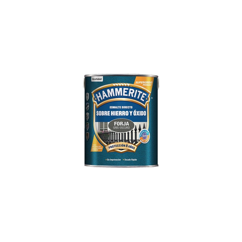 PINTURA HAMMERITE FORJA GRIS OSC.5L.